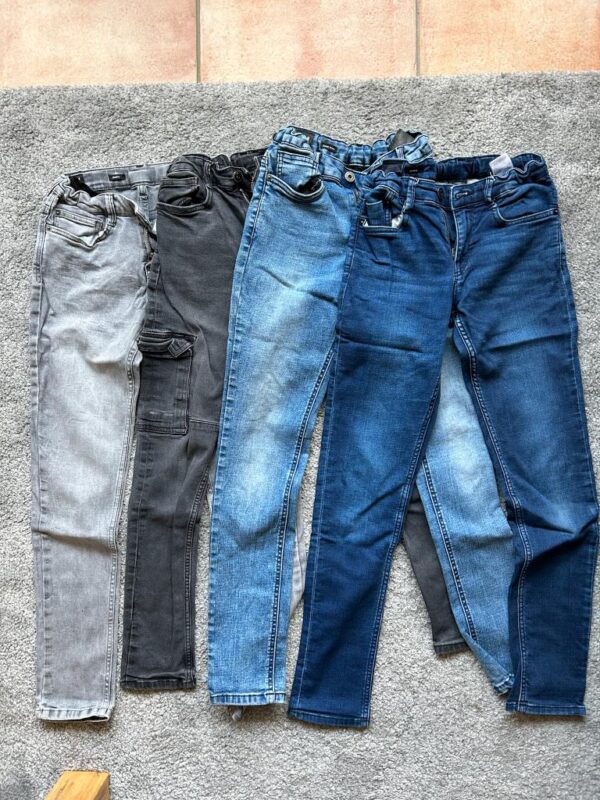 4 x spijkerbroek skinny/slim in zeer goede staat maat 158